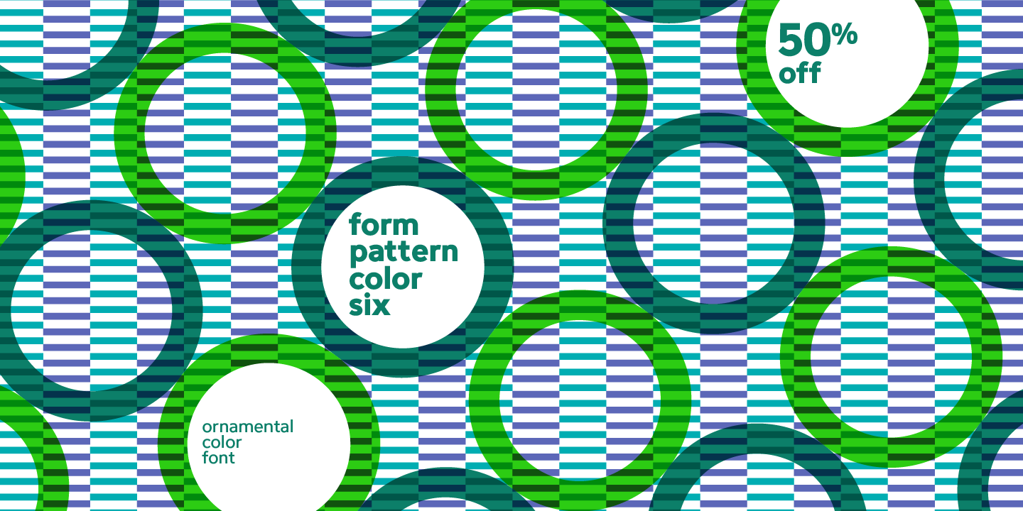 Шрифт FormPattern Color Six